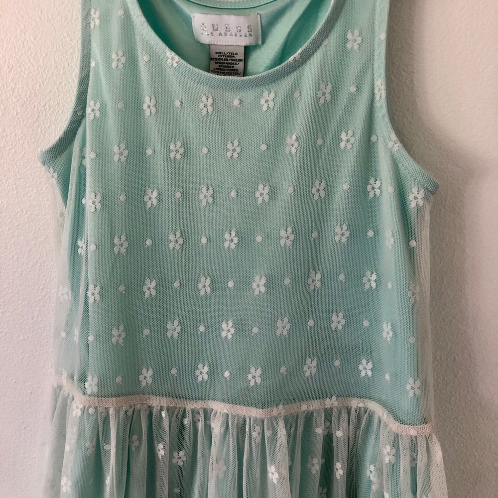 GUESS mint lace dress